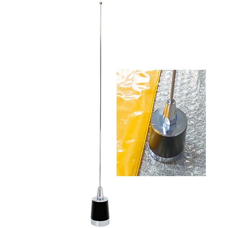 NMO Antenna VHF 136-174MHz Stainless Steel Whip Antenna Car Communication Antenna